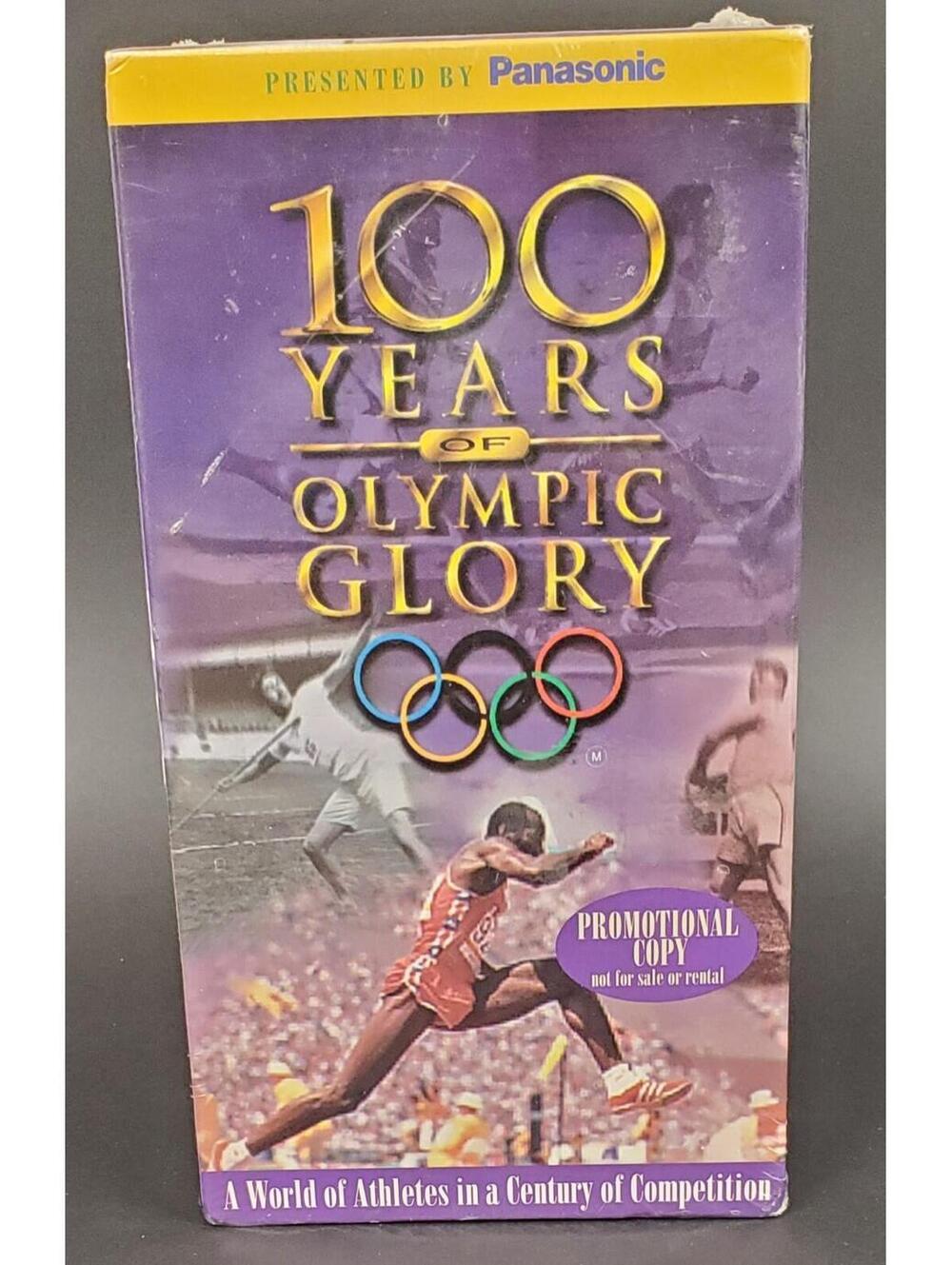 100 Years of Olympic Glory SEALED VHS 2 Tape Set Promotional Copy Panasonic